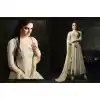 Aloe Vera Green Color Banarasi Silk Anarkali Style Chudidar Kameez | FH539081139