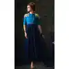 Aqua Blue Color Georgette Anarkali Style Churidar Kameez | FH539081143