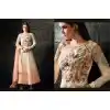 Cream Color Georgette,Net Anarkali Style Churidar Kameez | FH539081144