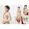 Off White Color Georgette Straight Cut Evening Wear Chudidar Kameez | FH540181242