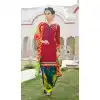 Crimson Color Cotton Straight Cut Casual Wear Punjabi Patiyala Dress | FH542081412