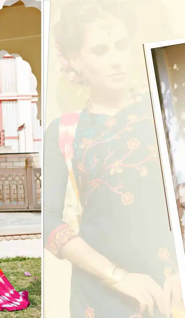 Navy Blue Color Cotton Straight Cut Casual Wear Punjabi Patiyala Dress | FH542081413