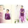 Lavender Color Cotton Straight Cut Casual Wear Punjabi Patiyala Dress | FH542081416