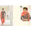 Slate Grey Color Cotton Straight Cut Casual Wear Punjabi Patiyala Dress | FH542081418