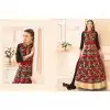 Black Color Georgette Long Anarkali Style Pakistani Salwar Kameez | FH542681467