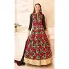 Black Color Georgette Long Anarkali Style Pakistani Salwar Kameez | FH542681467