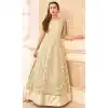 Beige Color Georgette Long Anarkali Style Pakistani Salwar Kameez | FH542681468