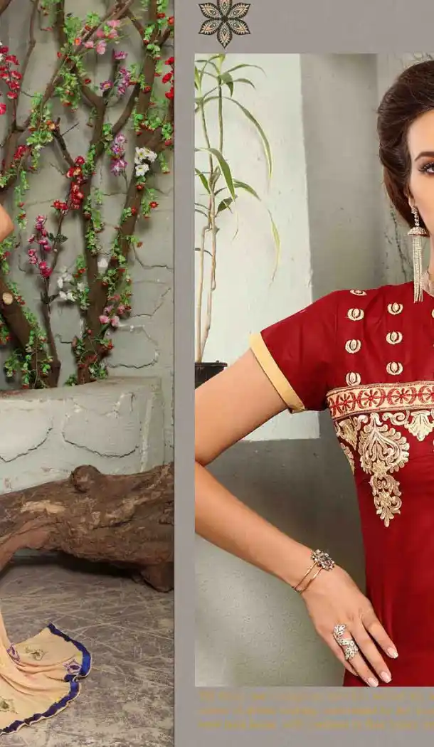 Red Color Cotton Straight Cut Daily Wear Punjabi Patiyala Dresses | FH543681598