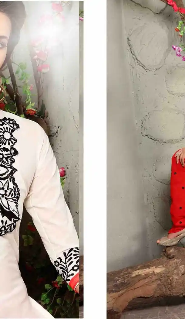 White Color Cotton Straight Cut Daily Wear Punjabi Patiyala Dresses | FH543681599