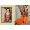 Navy Blue Color Cotton Straight Cut Daily Wear Punjabi Patiyala Dresses | FH543681601