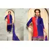 Blue Color Cotton Straight Cut Daily Wear Punjabi Patiyala Dresses | FH543681605