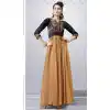 A-line Style Georgette Tan Brown Color Party Wear Readymade Kurtis | FH543781608