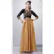 A-line Style Georgette Tan Brown Color Party Wear Readymade Kurtis | FH543781608