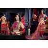 Beige Color Cotton Straight Cut Geometric Print Salwar Kameez | FH544181652