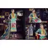 Emerald Color Cotton Straight Cut Geometric Print Salwar Kameez | FH544181653