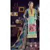 Emerald Color Cotton Straight Cut Geometric Print Salwar Kameez | FH544181653
