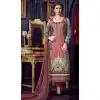 Salmon Color Cotton Straight Cut Geometric Print Salwar Kameez | FH544181658
