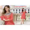 Pink Color Georgette A-line Indo Western Style Tunic Top | FH545081728