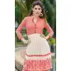 Off White Color Georgette A-line Indo Western Style Tunic Top | FH545081740