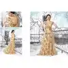 Bollywood Actress Ayesha Takia Long Anarkali Style Salwar Kameez in Beige | FH545181741