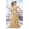 Bollywood Actress Ayesha Takia Long Anarkali Style Salwar Kameez in Beige | FH545181741