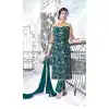 Bollywood Actress Ayesha Takia Long Anarkali Style Salwar Kameez in Cadet Blue | FH545181742