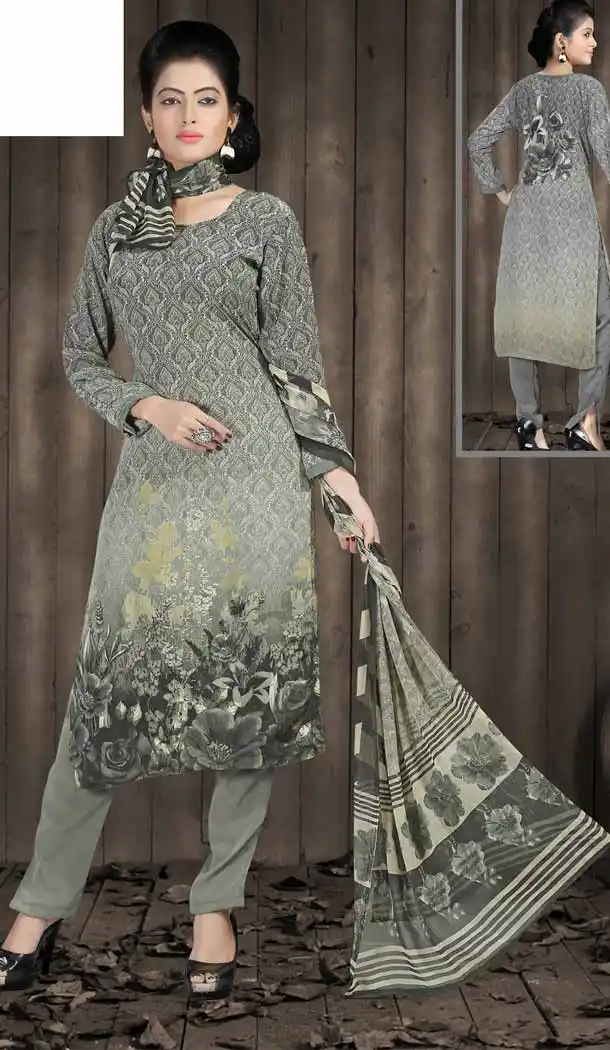 Geometric Print Crepe Silk Grey Color Straight Cut Casual Narrow Pants Dresses | FH546081831
