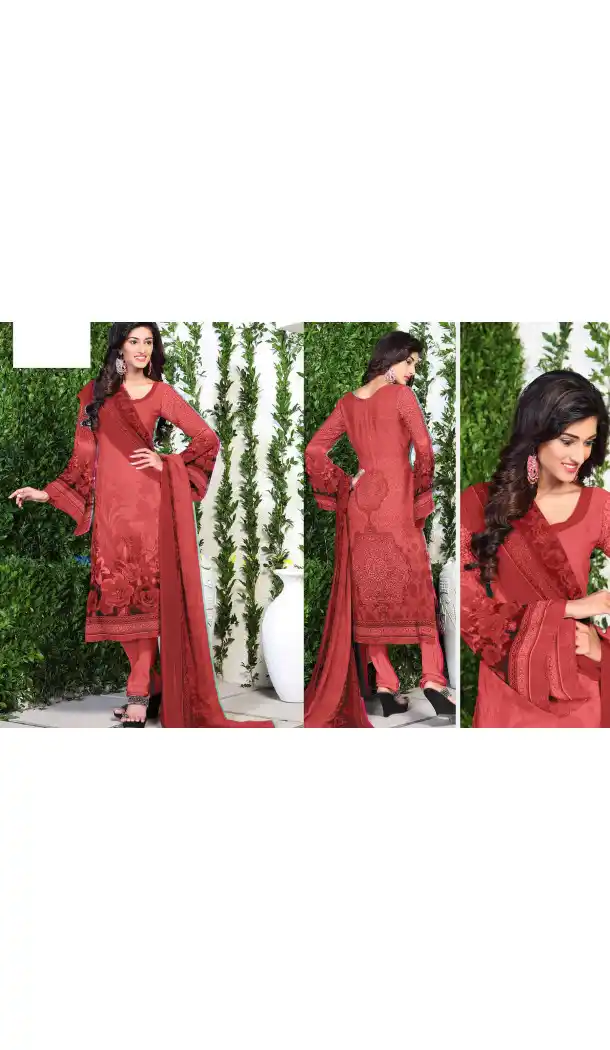 Geometric Print Crepe Silk Maroon Color Straight Cut Casual Churidar Dresses | FH546081836