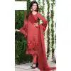 Geometric Print Crepe Silk Maroon Color Straight Cut Casual Churidar Dresses | FH546081836