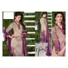 Geometric Print Crepe Silk Dove Color Straight Cut Casual Churidar Dresses | FH546081837