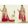 Tan Brown Color Cotton Achkan Style Lehenga Suit | FH546181840