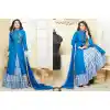 Azure Blue Color Silk Achkan Style Lehenga Suit | FH546181842