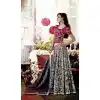 Grey Color Chanderi Silk Circular Style Party Wear Lehenga Choli | FH548382138
