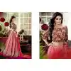 Salmon Color Chanderi Silk Circular Style Party Wear Lehenga Choli | FH548382139