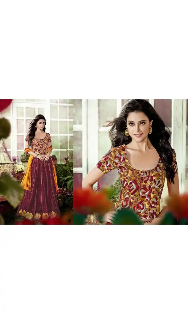Maroon Color Chanderi Silk Circular Style Party Wear Lehenga Choli | FH548382140