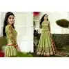 Parrot Green Color Chanderi Silk Circular Style Party Wear Lehenga Choli | FH548382141