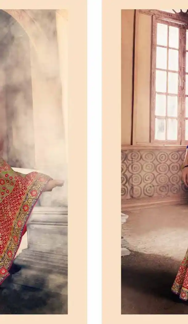 Red Color Georgette Designer Wear Style Saris Blouse | FH548982207