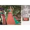 Salmon Color Raw Silk Circular Style Bridal Lehenga Choli | FH549182234