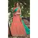 Salmon Color Raw Silk Circular Style Bridal Lehenga Choli | FH549182234