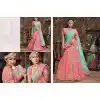 Salmon Color Raw Silk Circular Style Bridal Lehenga Choli | FH549182237