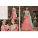 Salmon Color Raw Silk Circular Style Bridal Lehenga Choli | FH549182237