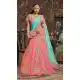 Salmon Color Raw Silk Circular Style Bridal Lehenga Choli | FH549182237