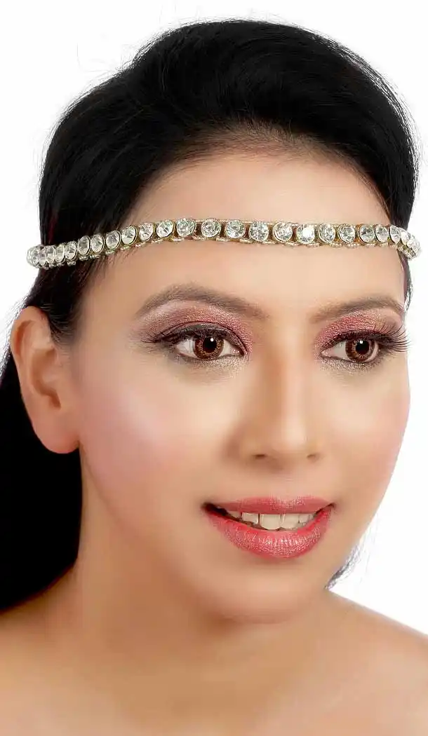 White Color Brass Stonework Fashion Wedding Matha Patti FH5506-10832049