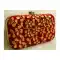 Women's Embroidery Work Red Color Fashion Clutch Purse | FH10351406
