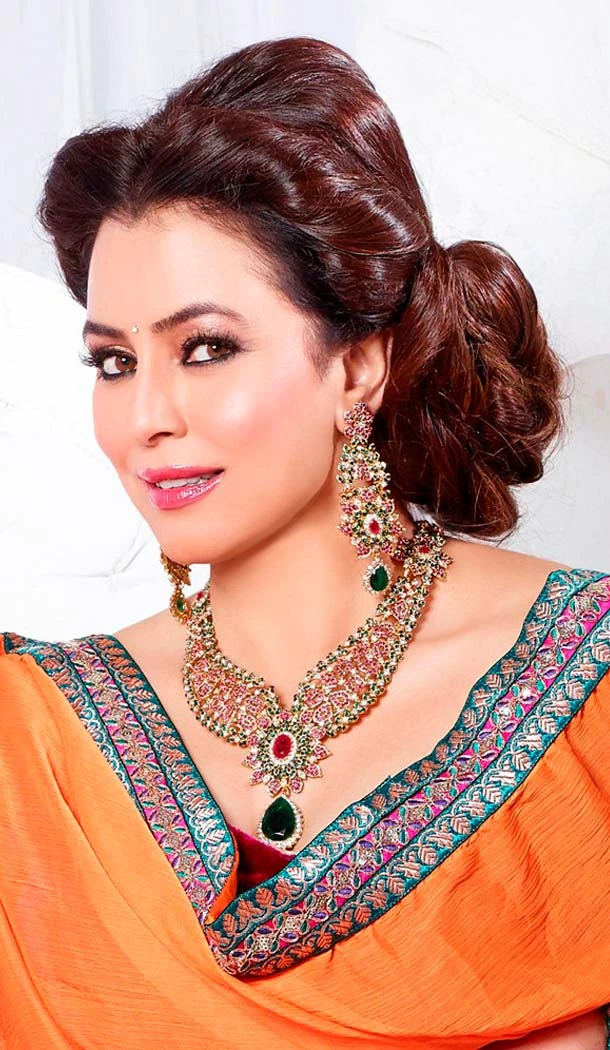 Green Pink Color Women Fashion Necklace Set | FH551211322675