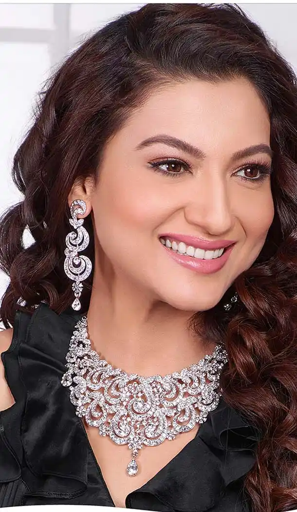Fashion Necklace Set in Silver Color | FH551211322680