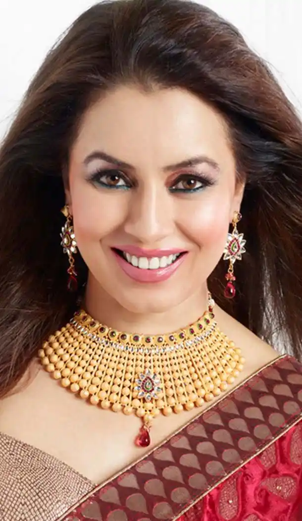 Womens Fashion Alloy Work Golden Color Necklace Set | FH551311332701