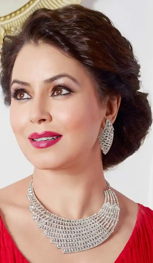 Womens Fashion Alloy Work Silver Color Necklace Set | FH551311332702