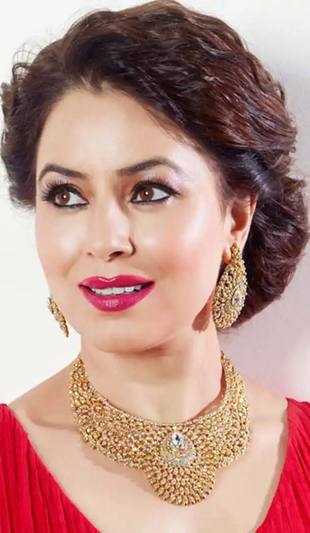 Womens Fashion Alloy Work Golden Color Necklace Set | FH551311332704