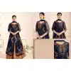 Celebrity Ayesha Takia Navy Blue Color Silk Lehenga Suit | FH552782638